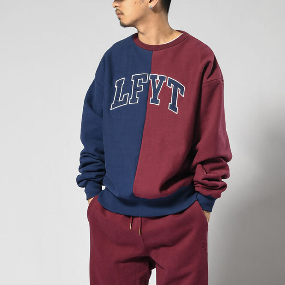 2 Tone Arch Logo US Cotton Crewneck Sweat Shirt MRN クルーネック スウェット