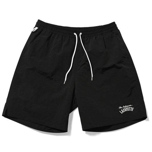 InfamousLogo Nylon Shorts BLK ロゴ ナイロン ショーツ ハーフパンツ