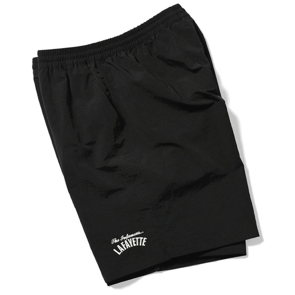 InfamousLogo Nylon Shorts BLK ロゴ ナイロン ショーツ ハーフパンツ