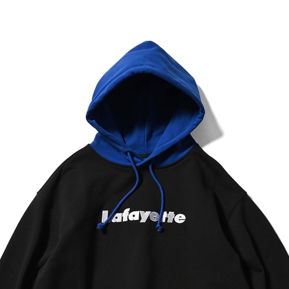 Lafayette Logo 2Tone Hoodie Black プルオーバー パーカー