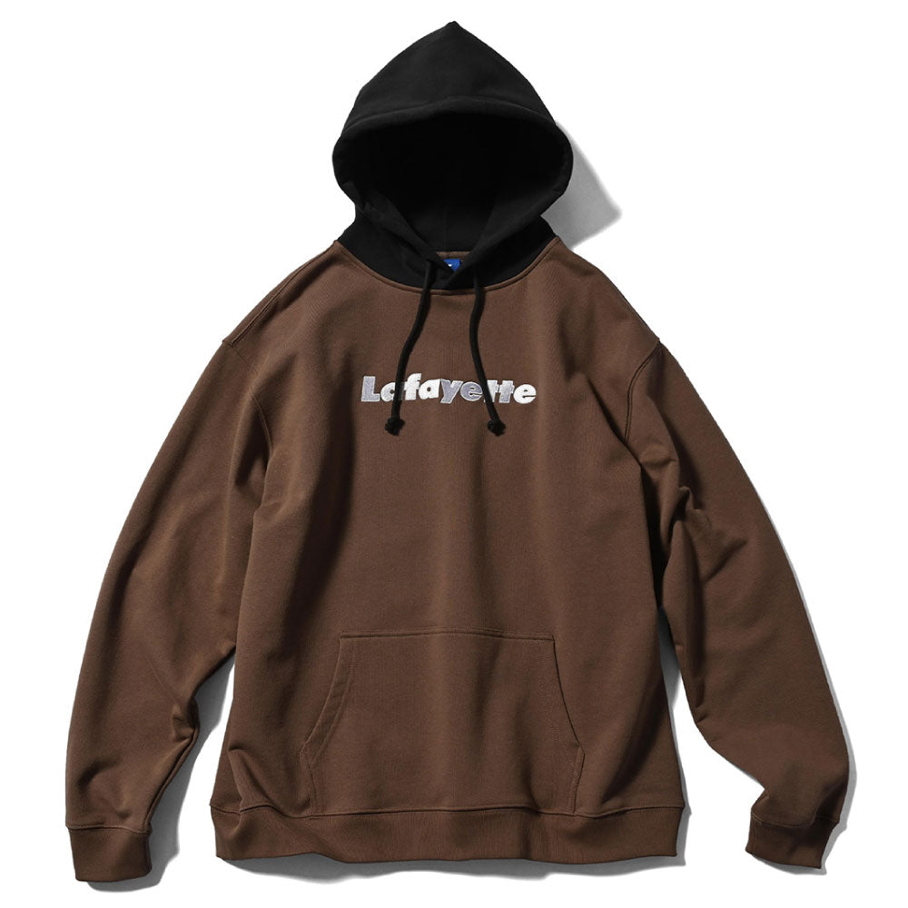 Lafayette Logo 2Tone Hoodie Brown プルオーバー パーカー