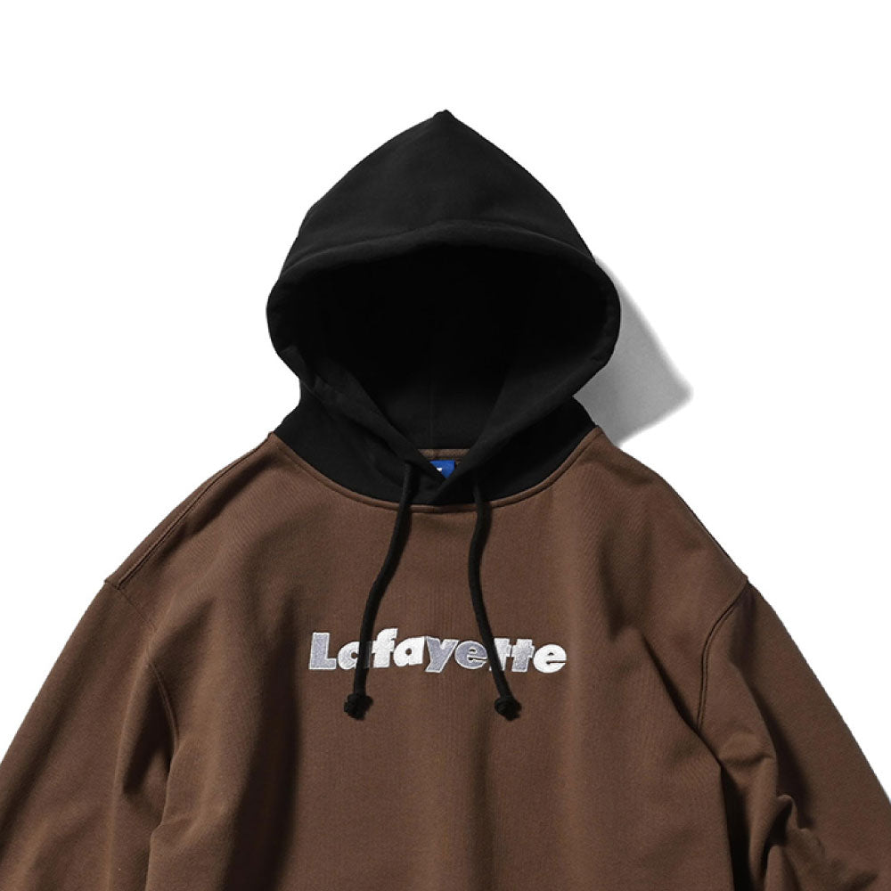 Lafayette Logo 2Tone Hoodie Brown プルオーバー パーカー