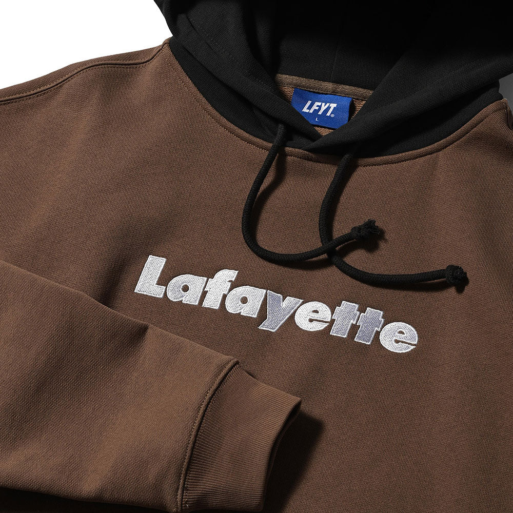 Lafayette Logo 2Tone Hoodie Brown プルオーバー パーカー