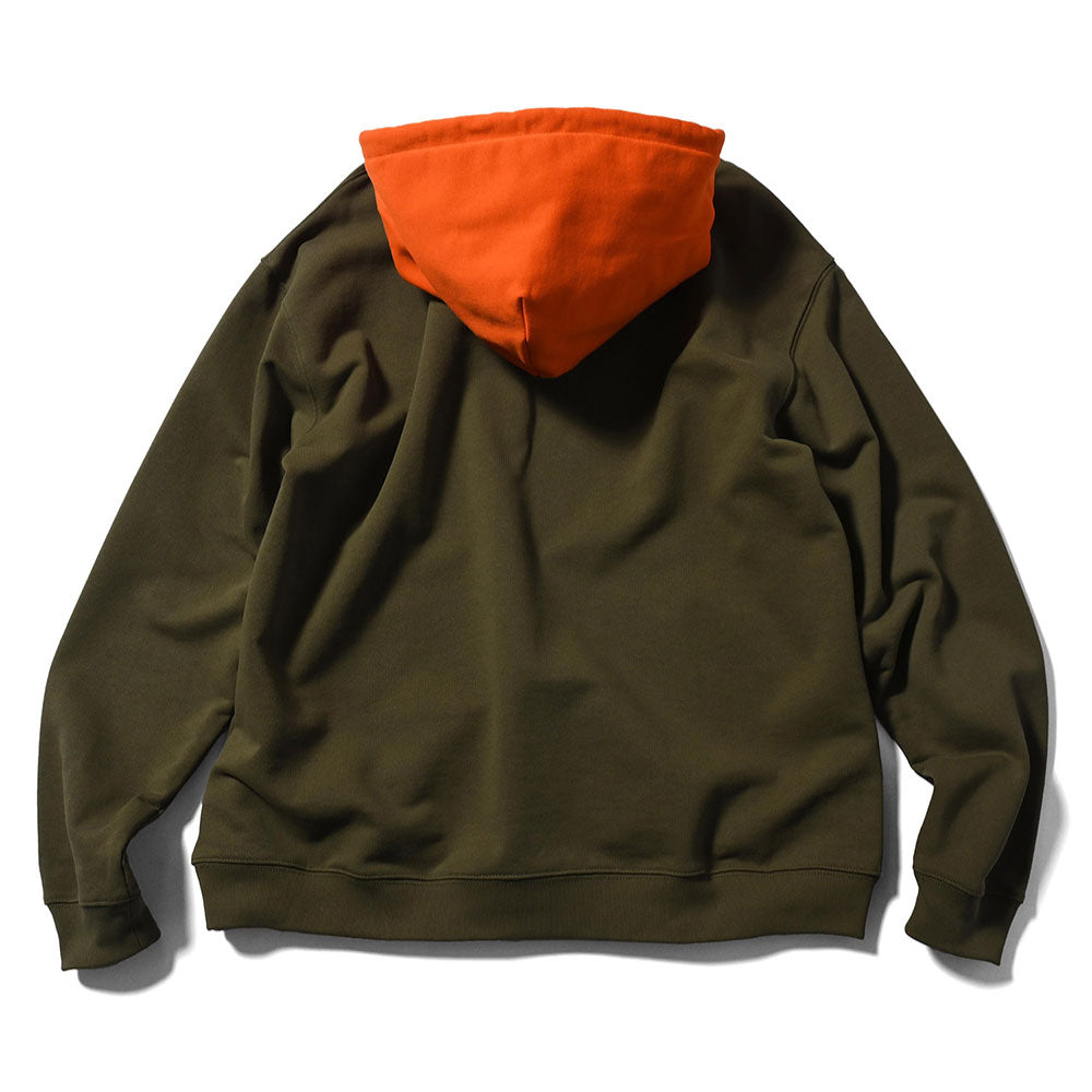 Lafayette Logo 2Tone Hoodie Olive Green プルオーバー パーカー