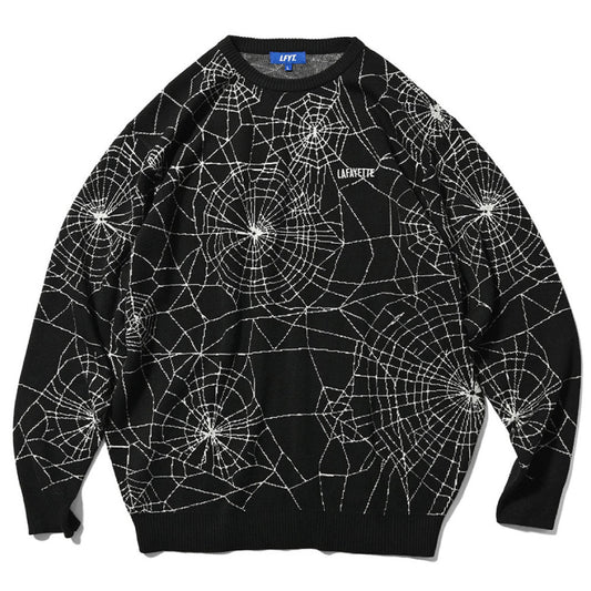 Spiderweb Knit Sweater BLK スパイダーウェブ ニット セーター