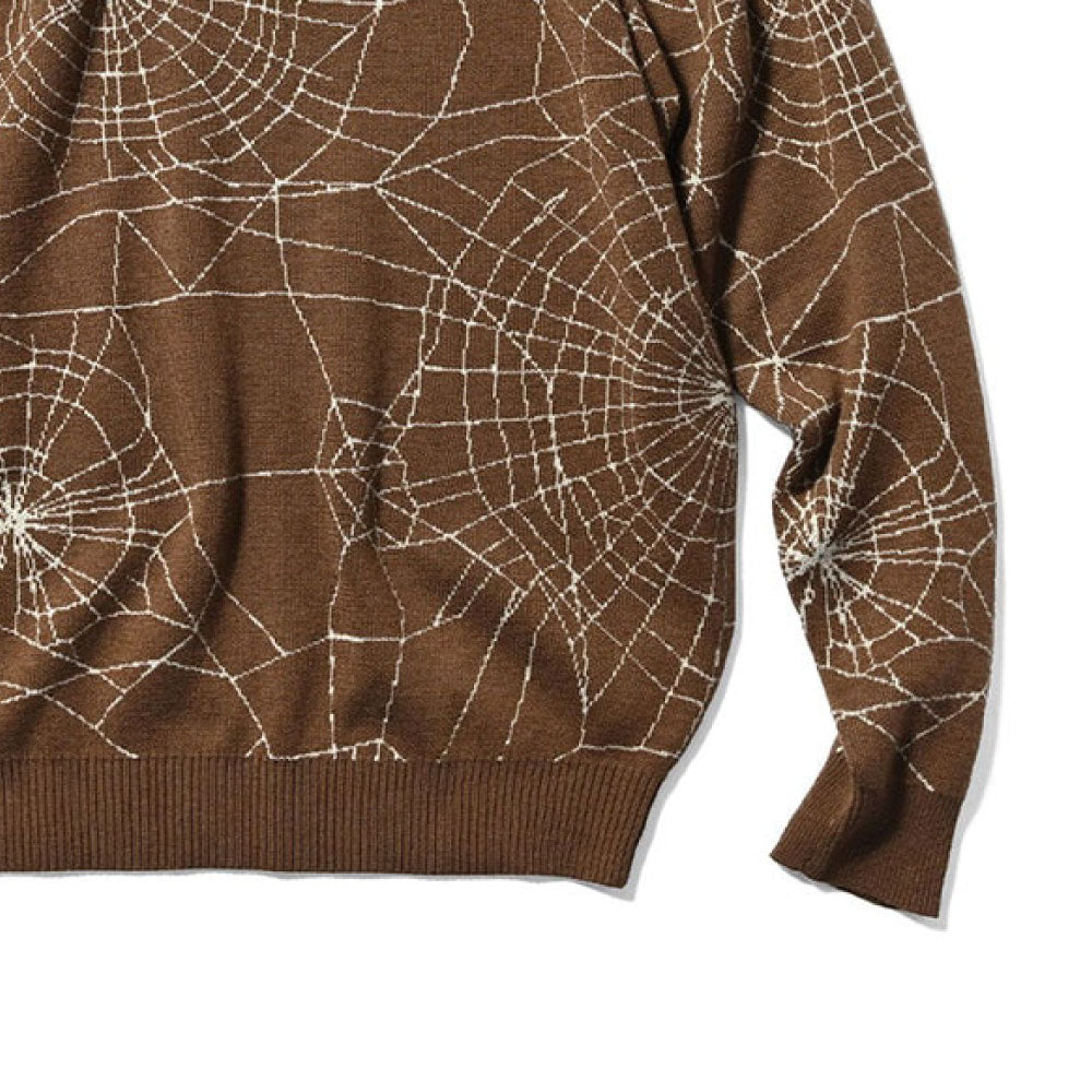 Spiderweb Knit Sweater BRN スパイダーウェブ ニット セーター