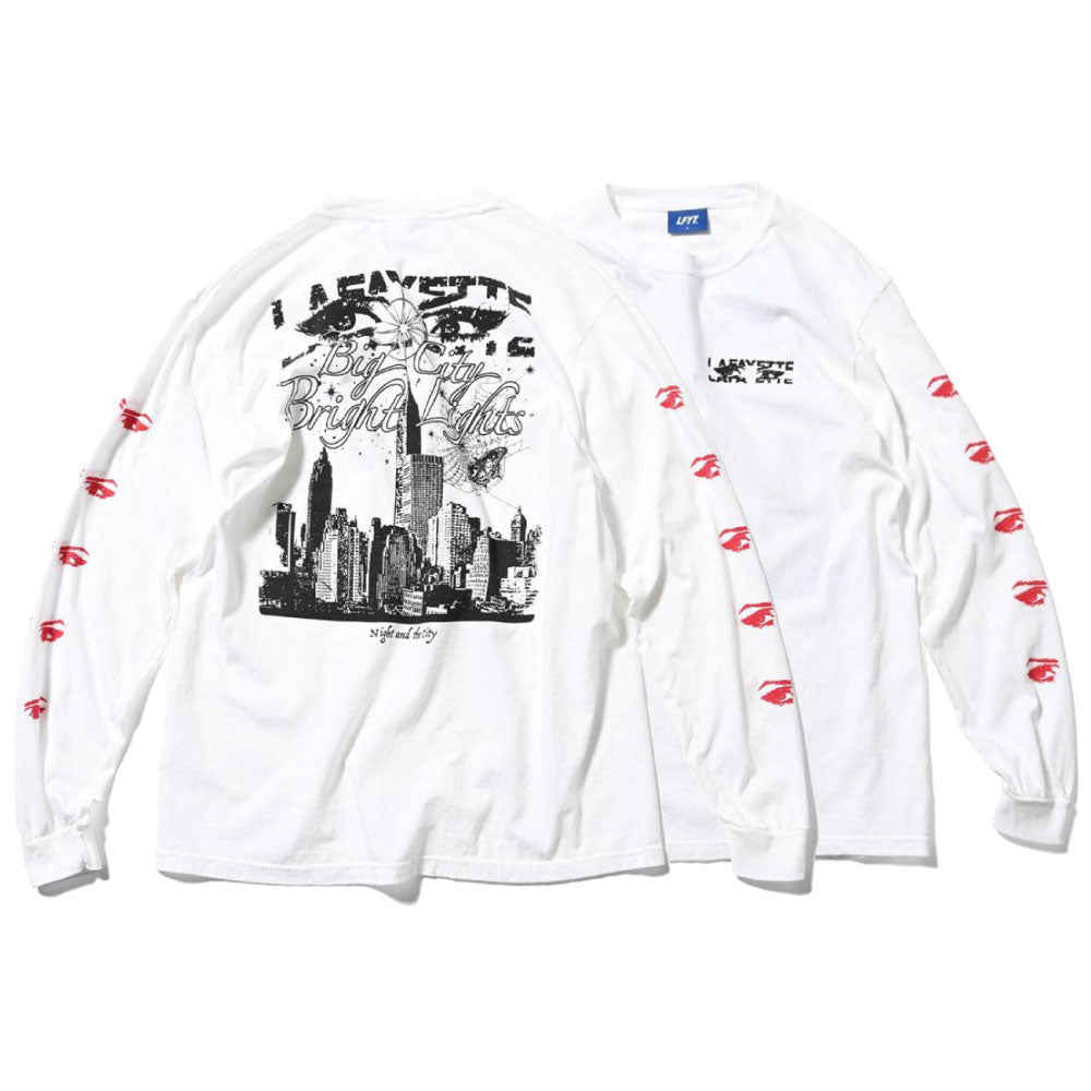 Big City L/S Tee WHT ビッグシティー 長袖 Tシャツ