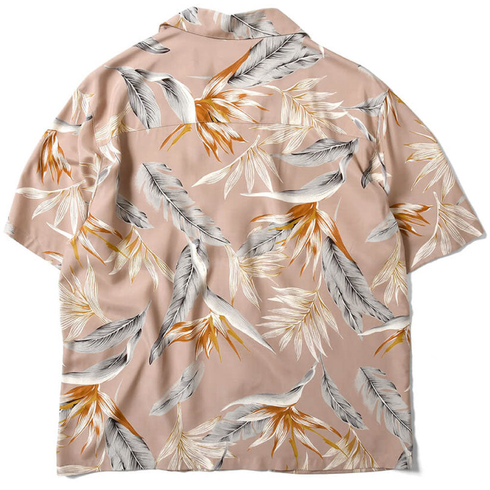 Bird Of Paradise S/S Aloha Shirt アロハ シャツ Beige