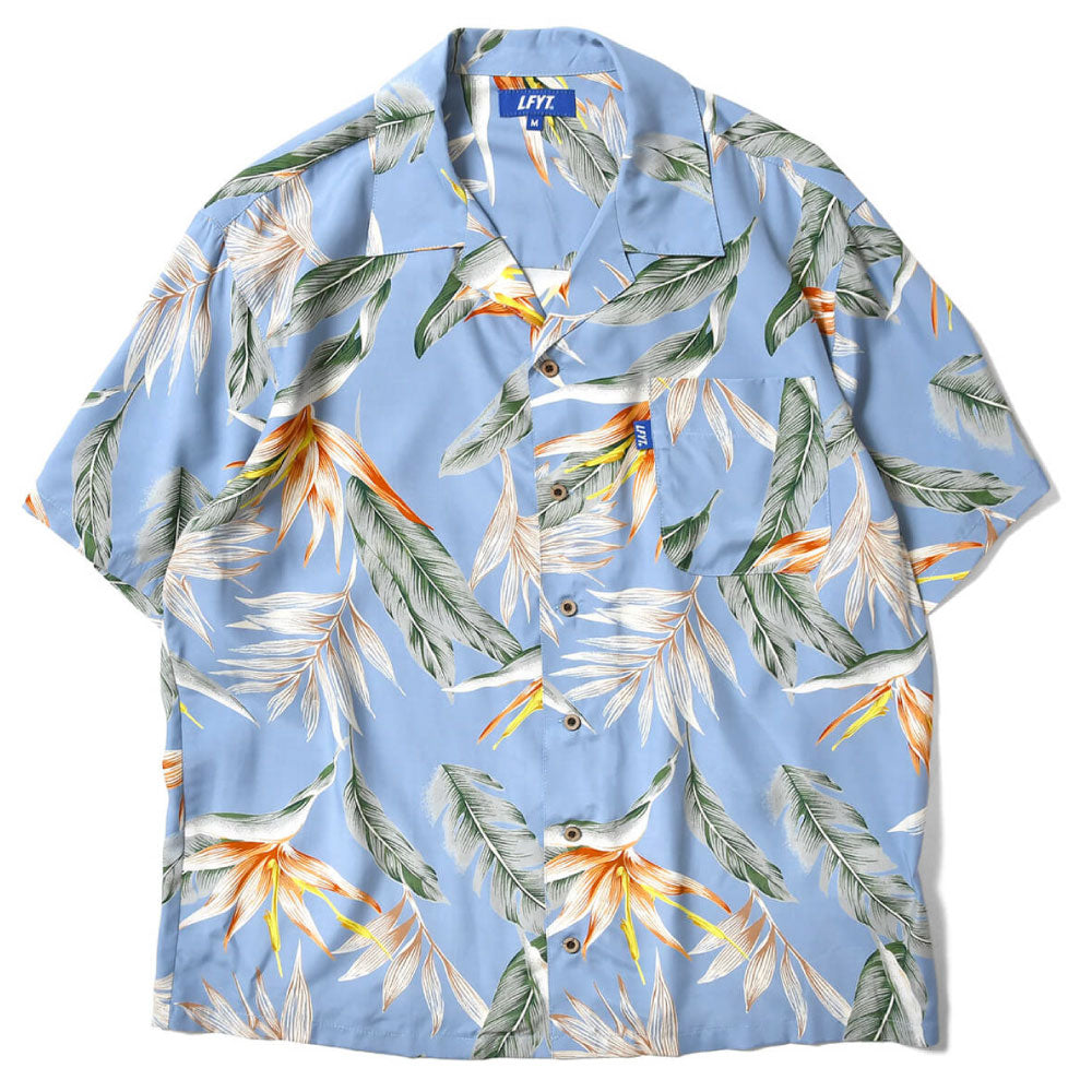 Bird Of Paradise S/S Aloha Shirt アロハ シャツ Blue