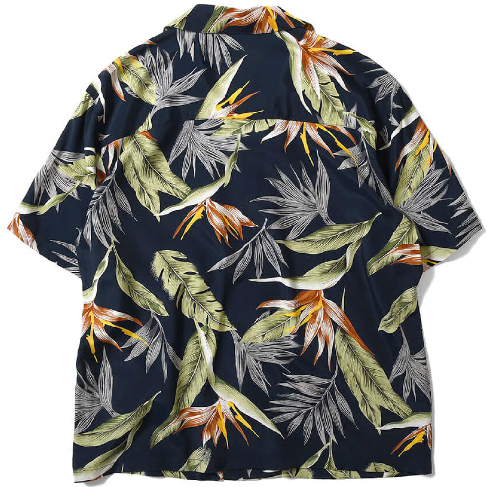 Bird Of Paradise S/S Aloha Shirt アロハ シャツ Black