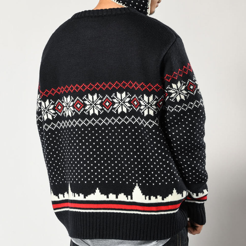 City Scape Knit Sweater New York シティー スケープ ノルディック ニット セーター