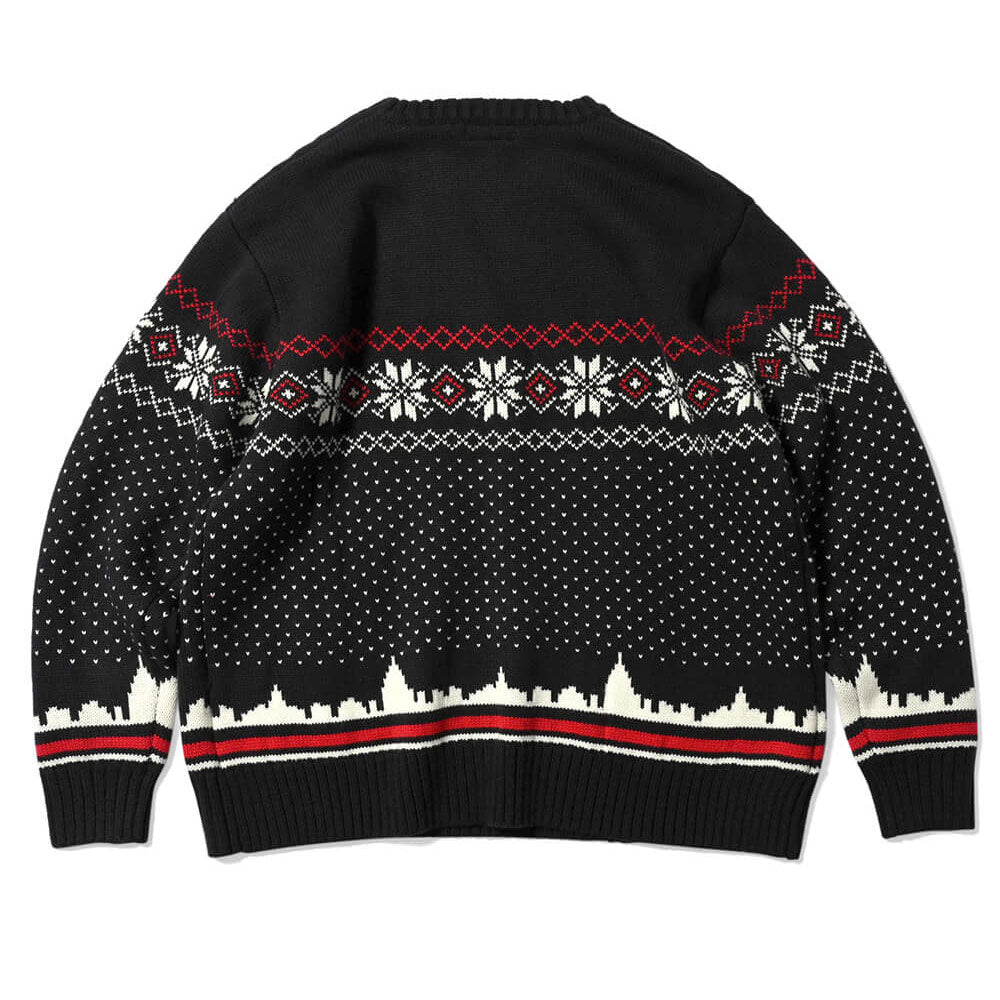 City Scape Knit Sweater New York シティー スケープ ノルディック ニット セーター