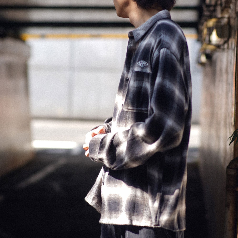Classic Ombre Plaid L/S Shirts クラシック オンブレ チェック 長袖 シャツ