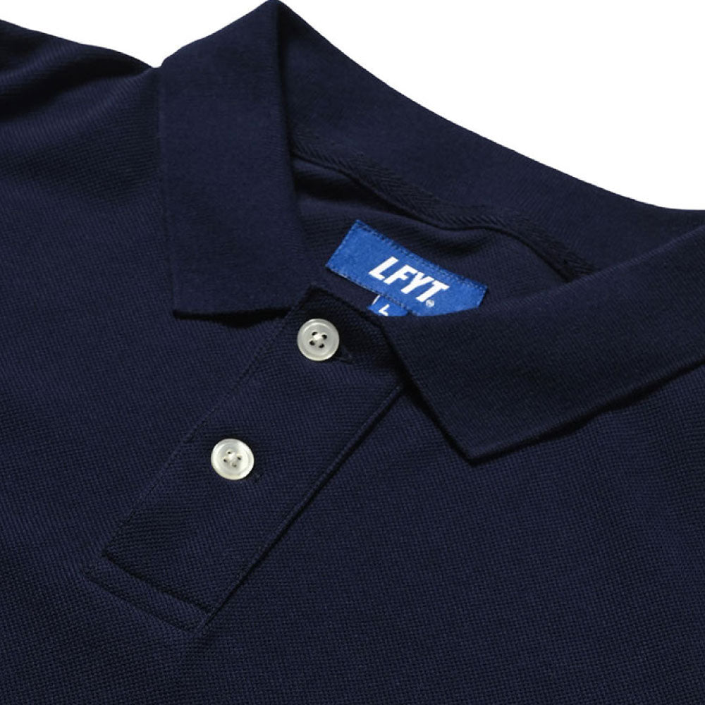 College Color S/S Big Polo Shirts Navy カレッジ 半袖 ビッグ ポロシャツ