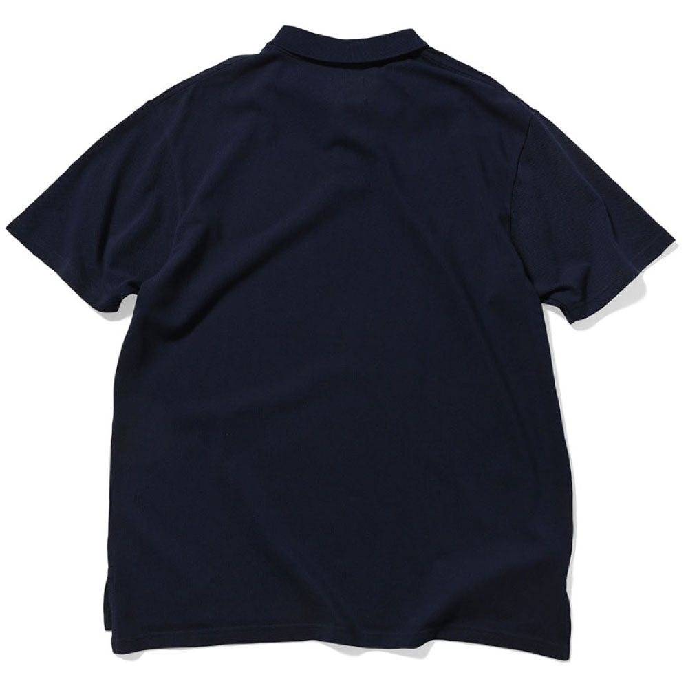 College Color S/S Big Polo Shirts Navy カレッジ 半袖 ビッグ ポロシャツ