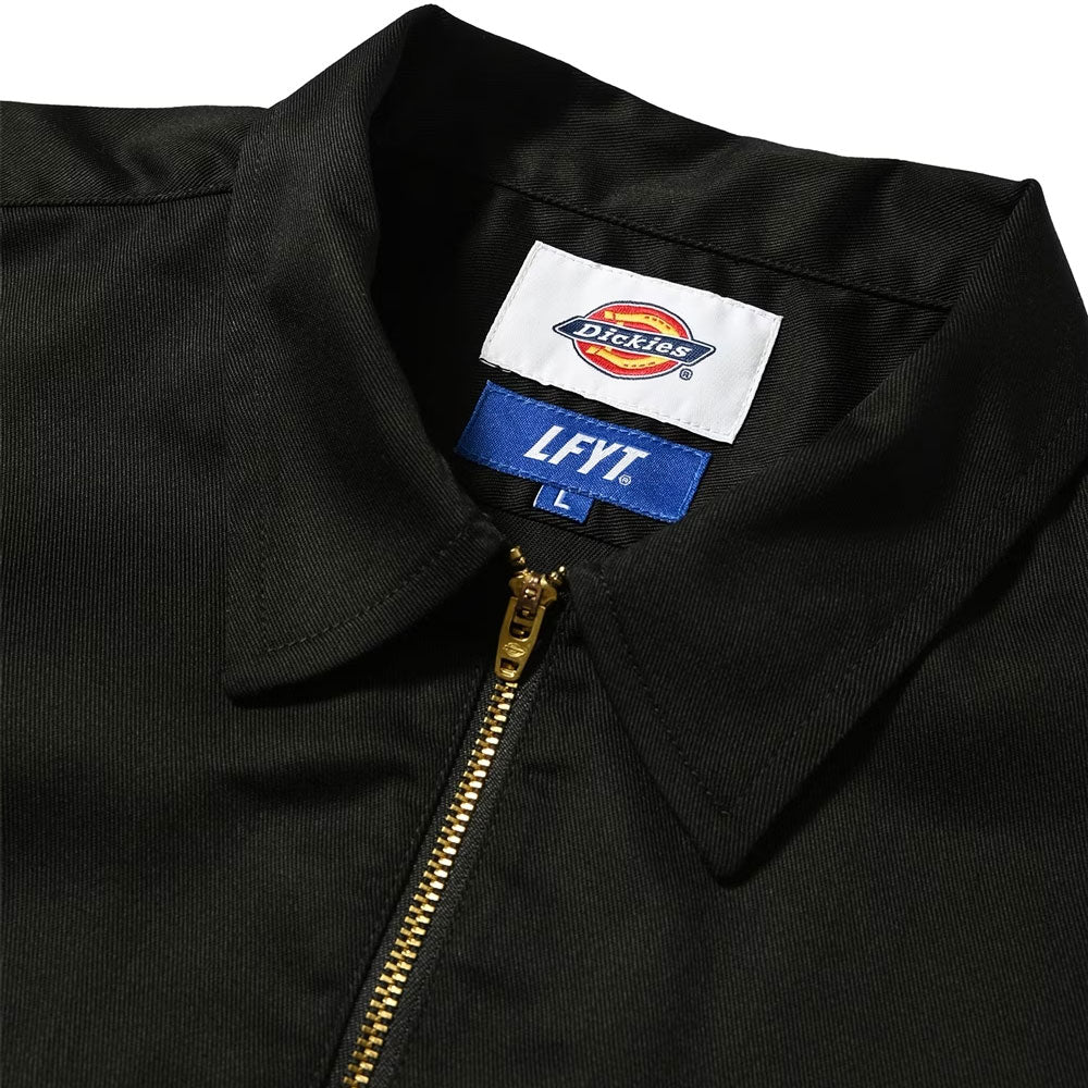 × Dickies S/S Half Zip Work Shirt NVY ディッキーズ ワーク シャツ