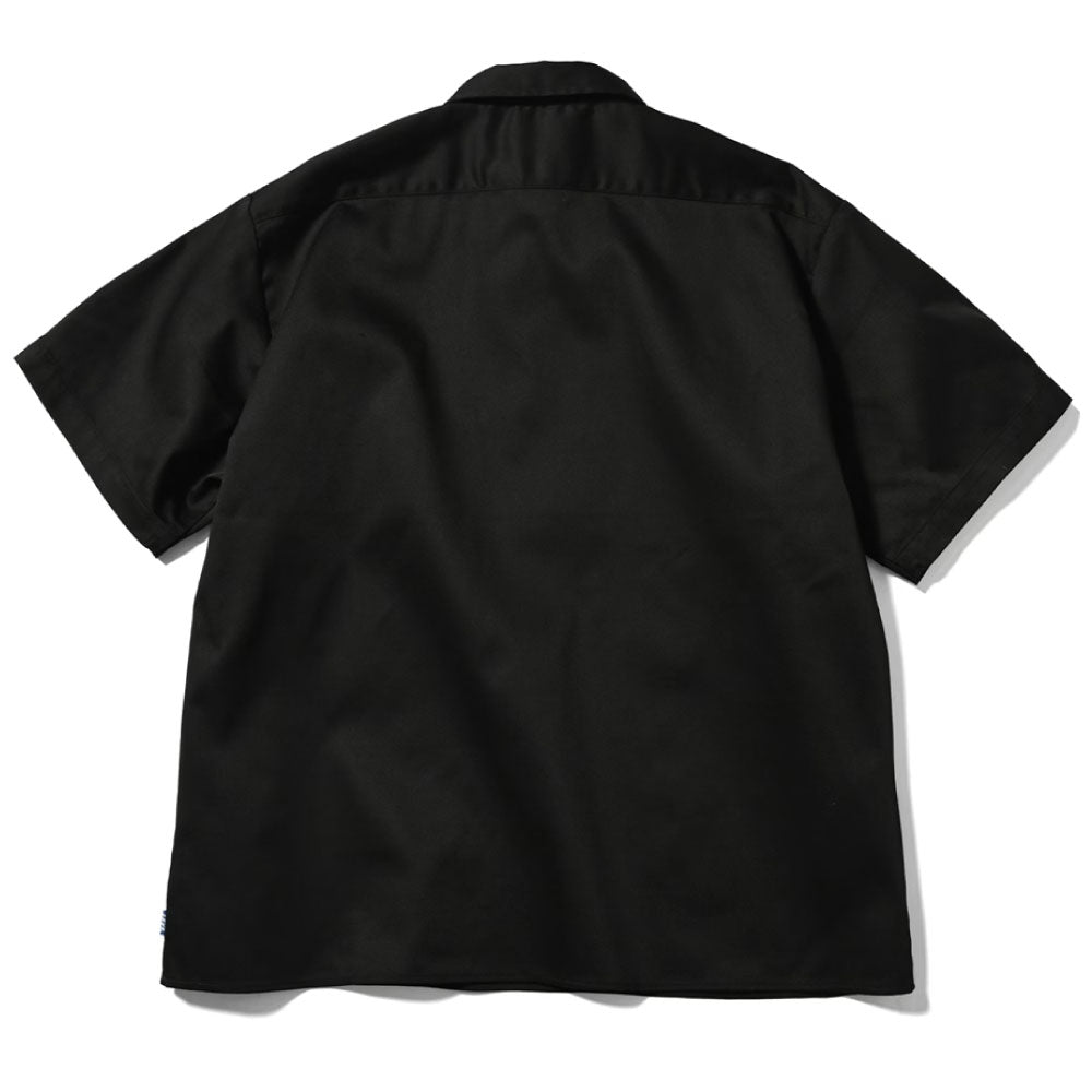 × Dickies S/S Half Zip Work Shirt NVY ディッキーズ ワーク シャツ
