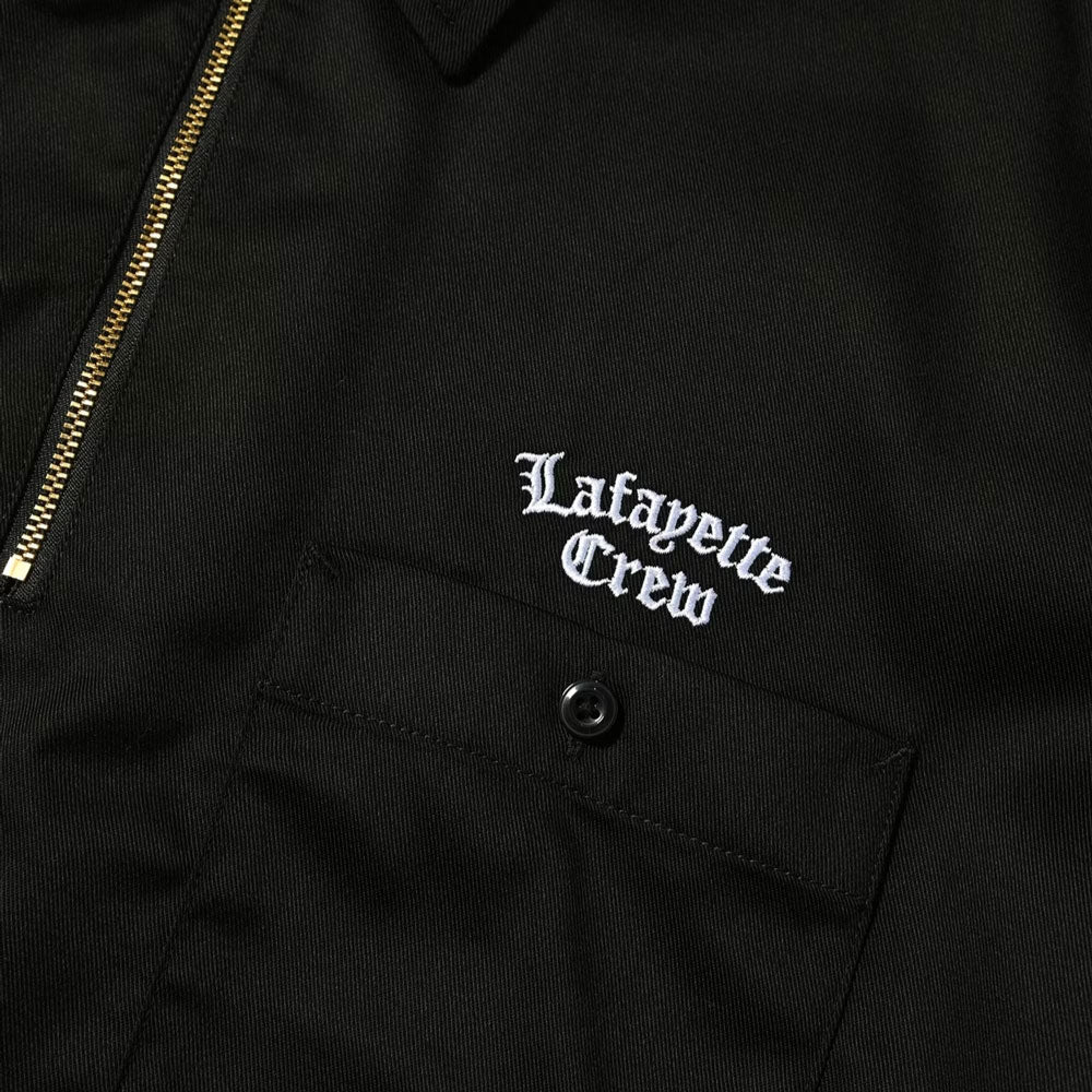 × Dickies S/S Half Zip Work Shirt NVY ディッキーズ ワーク シャツ