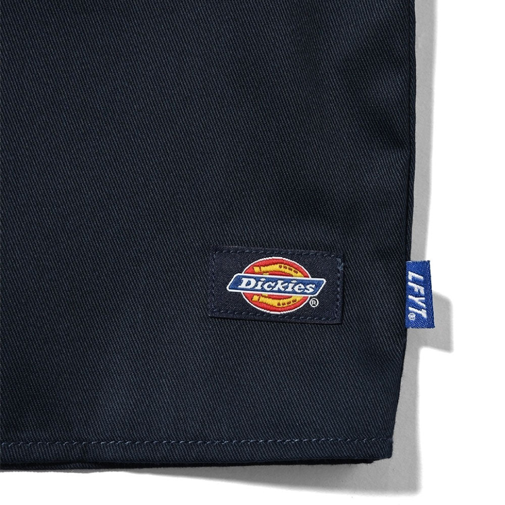 × Dickies S/S Half Zip Work Shirt NVY ディッキーズ ワーク シャツ
