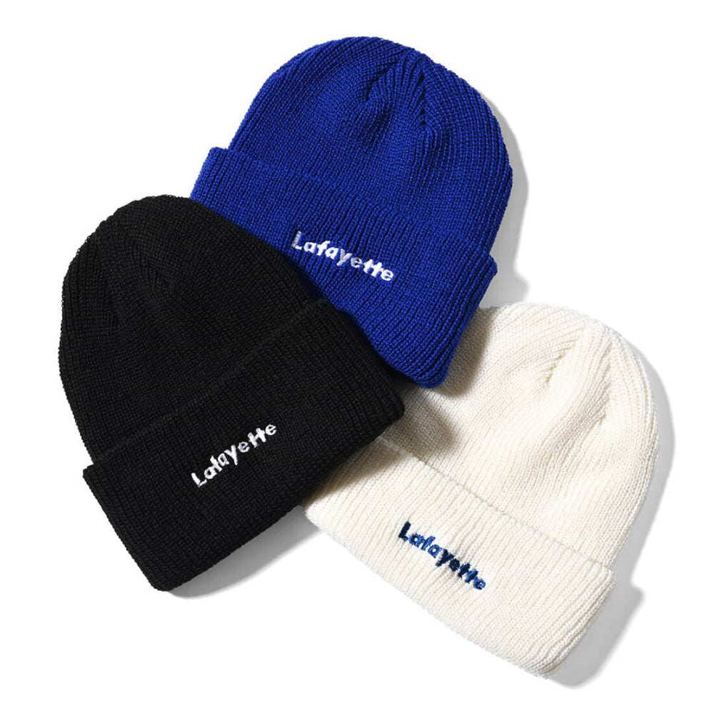 Logo Beanie ニット キャップ ビーニー 帽子