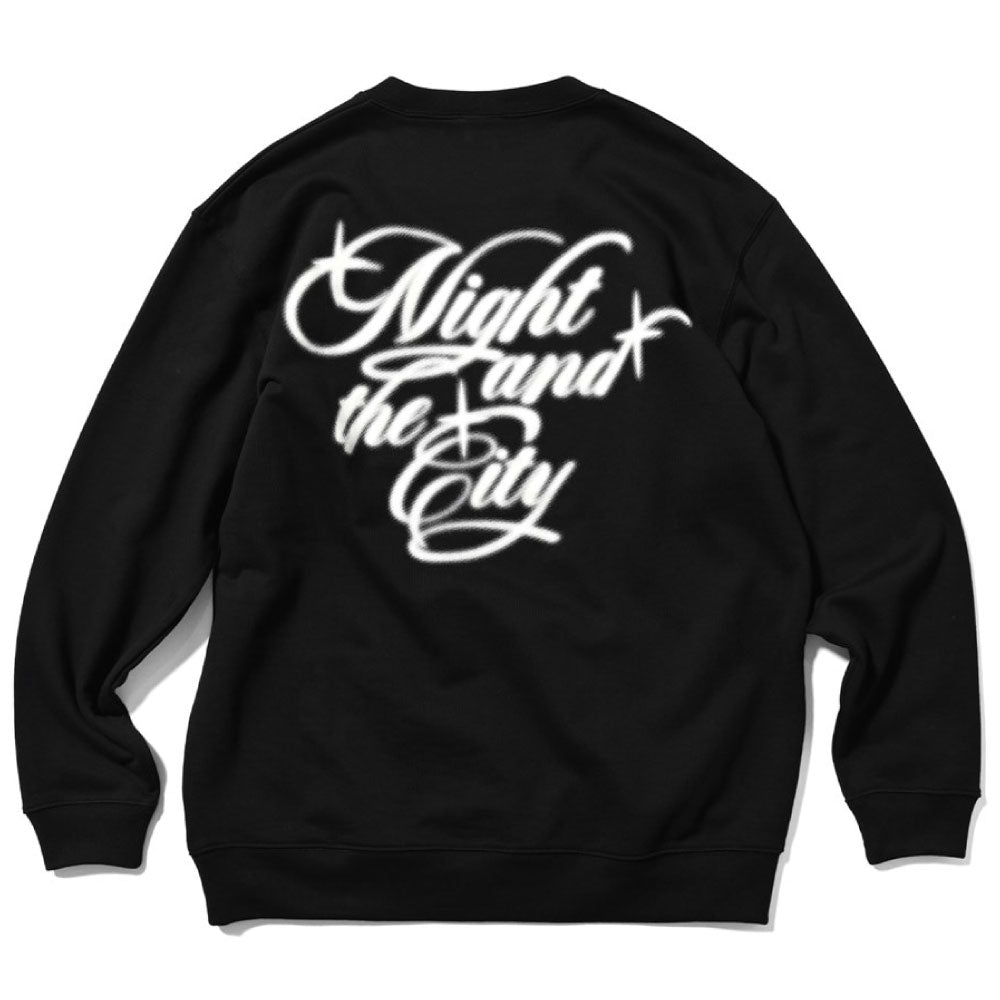 Night And The City Crewneck Sweat Shirts BLK ロゴ クルーネック スウェット