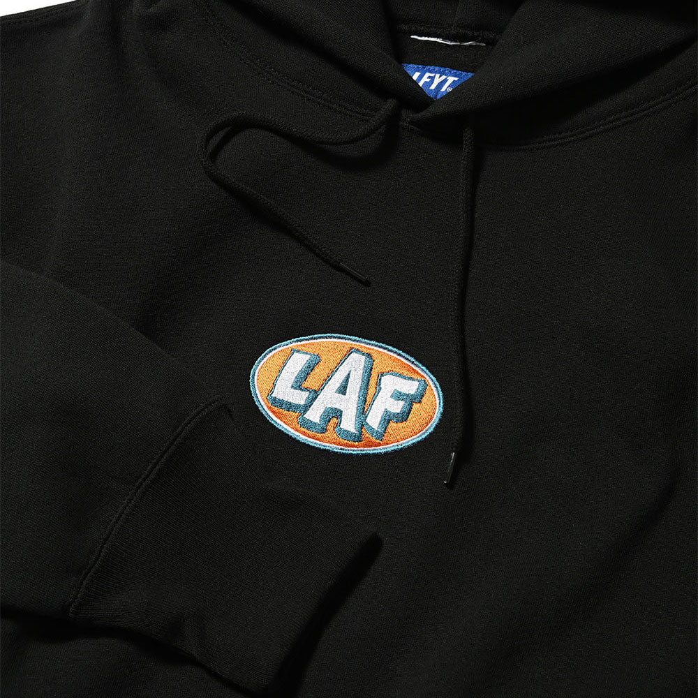 Oval LAF Logo Sweat Hoodie Parka BLK ロゴ フーディー プルオーバー パーカー