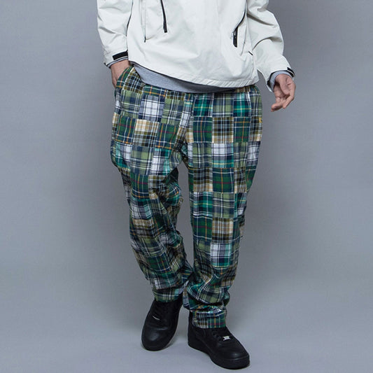 Patchwork Check Chef Pants マドラス チェック パッチワーク シェフ パンツ Green