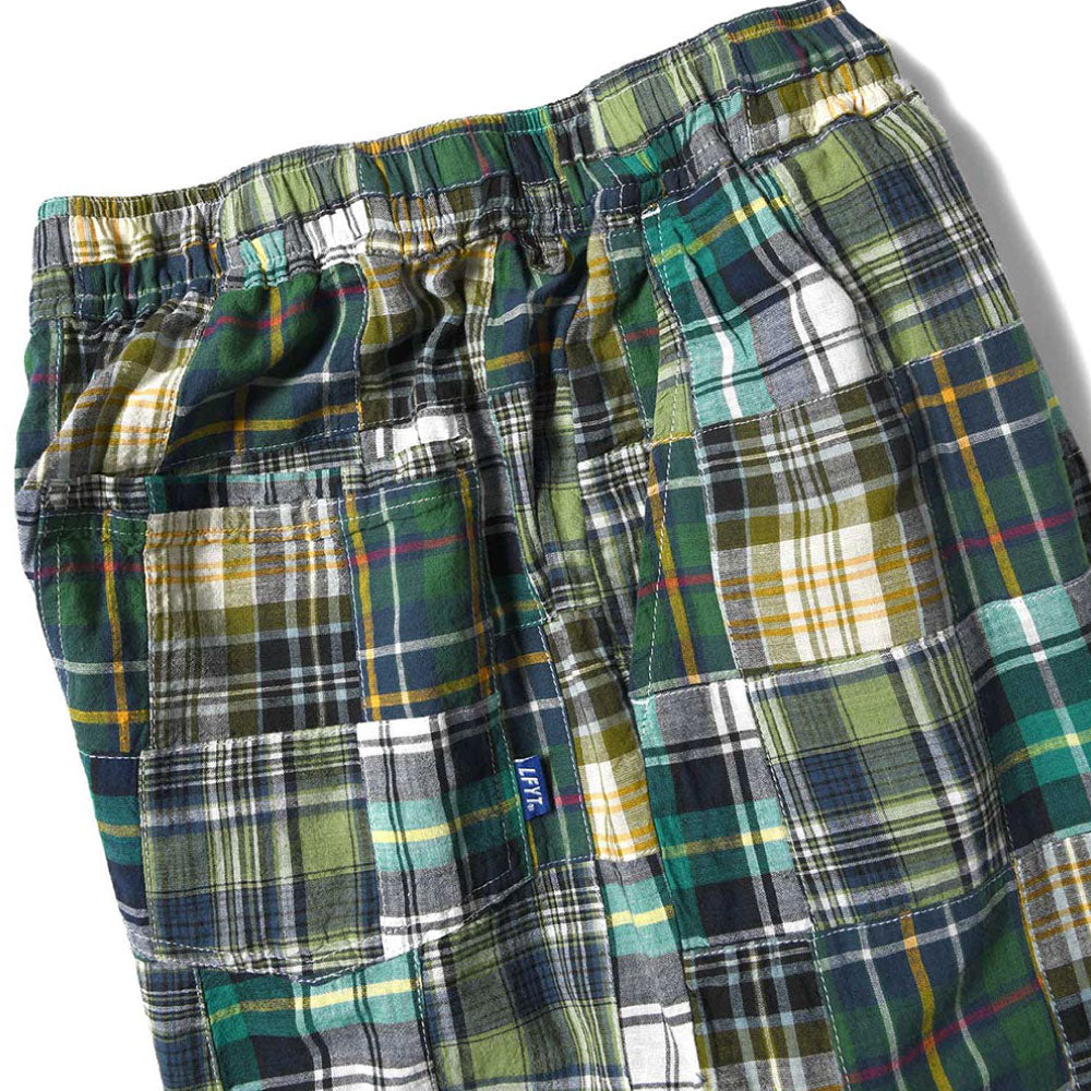 Patchwork Check Chef Pants マドラス チェック パッチワーク シェフ パンツ Green