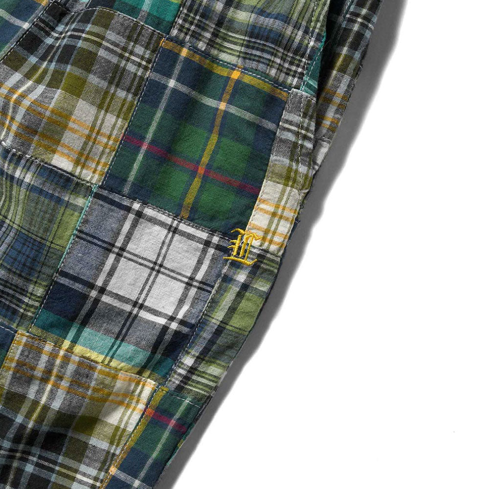 Patchwork Check Chef Pants マドラス チェック パッチワーク シェフ パンツ Green