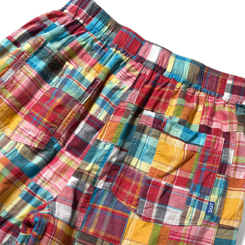 Patchwork Check Chef Pants マドラス チェック パッチワーク シェフ パンツ Red