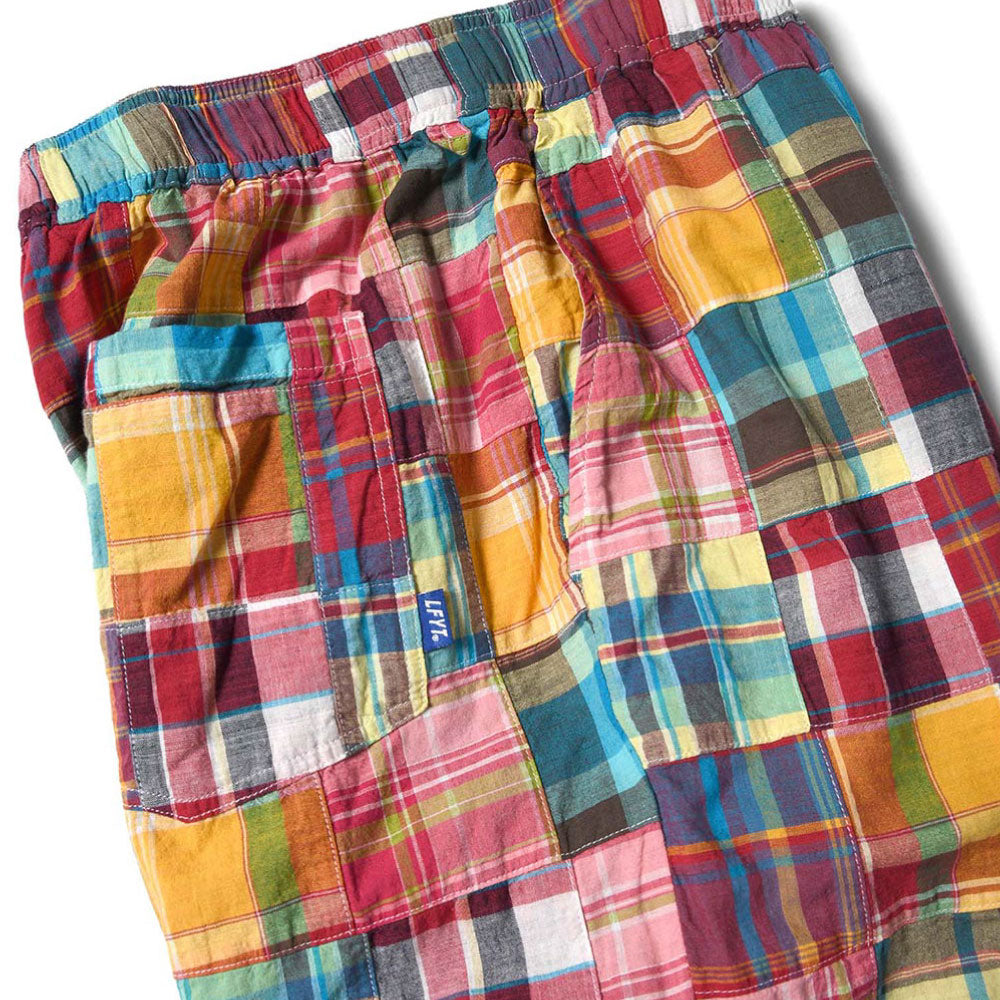 Patchwork Check Chef Pants マドラス チェック パッチワーク シェフ パンツ Red