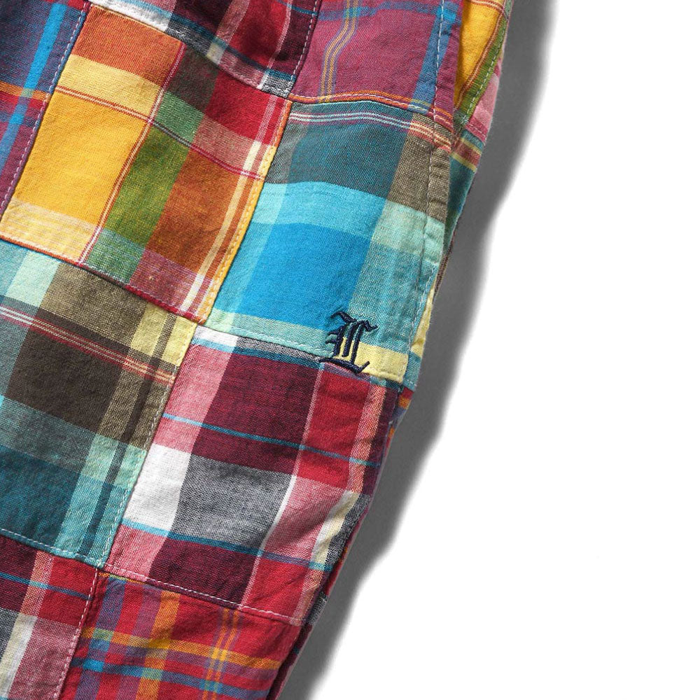 Patchwork Check Chef Pants マドラス チェック パッチワーク シェフ パンツ Red