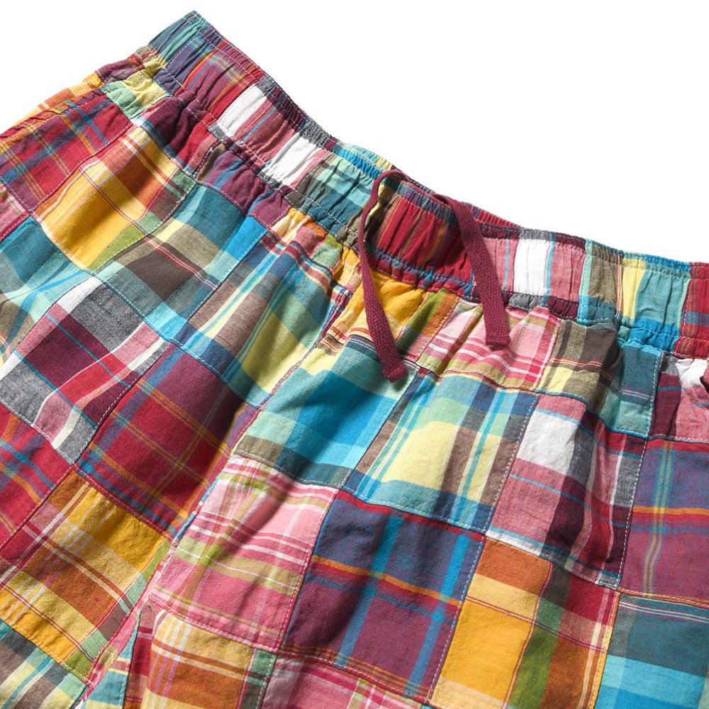 Patchwork Check Chef Pants マドラス チェック パッチワーク シェフ パンツ Red