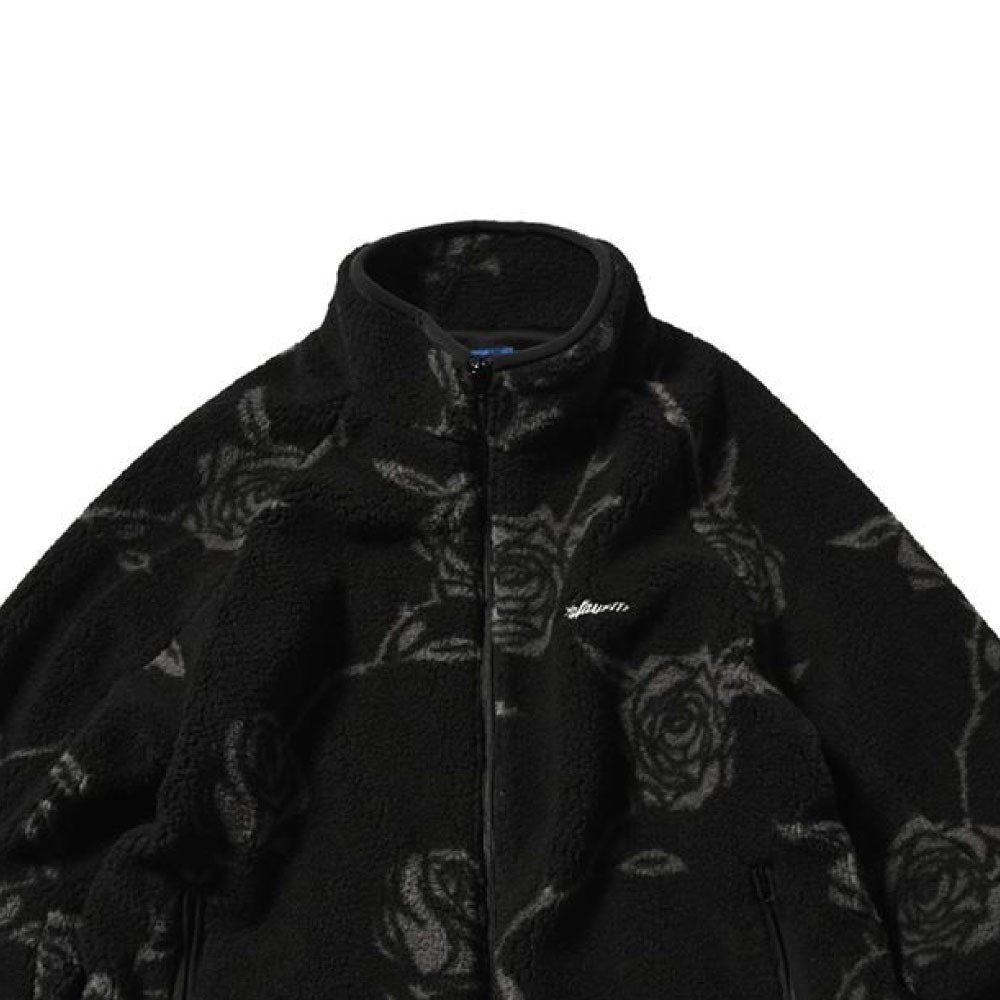 Rose Allover Patterned Fleece Jacket ローズ フリース ジャケット
