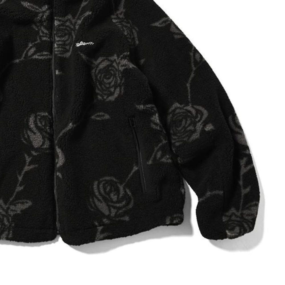 Rose Allover Patterned Fleece Jacket ローズ フリース ジャケット