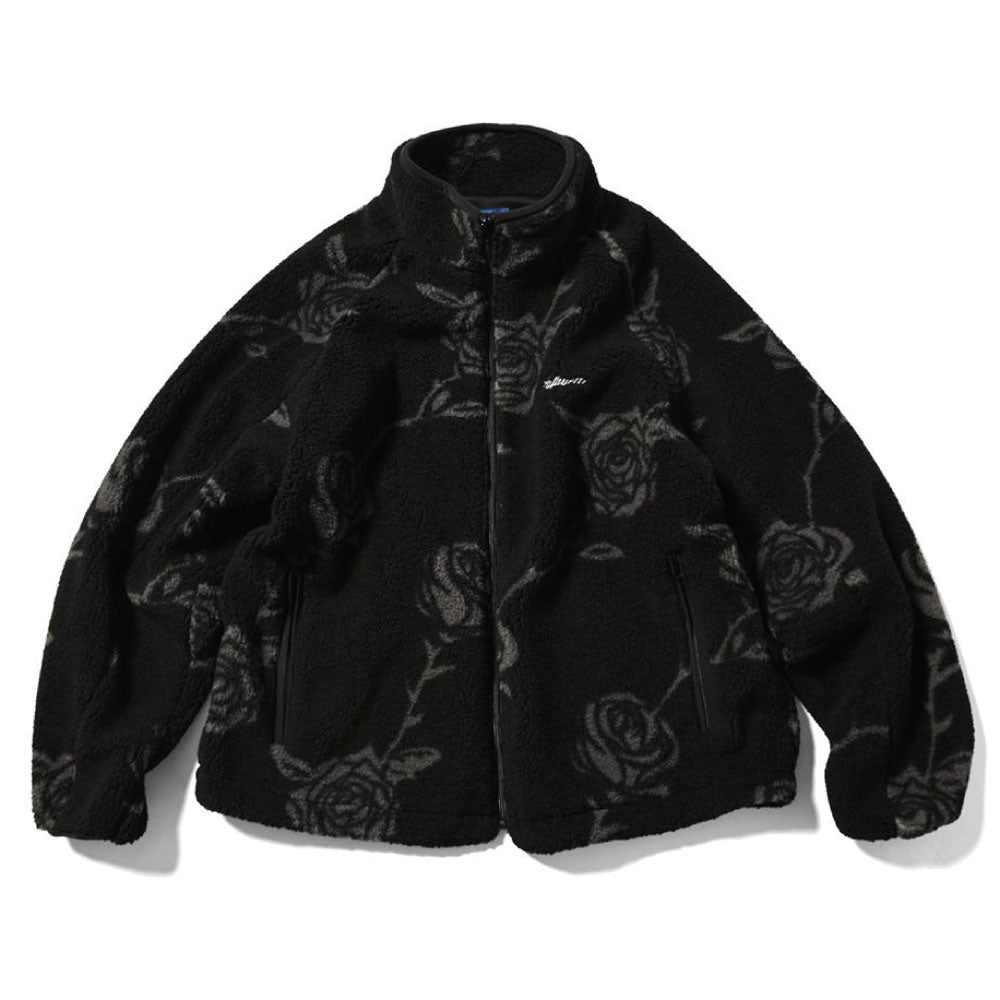 Rose Allover Patterned Fleece Jacket ローズ フリース ジャケット