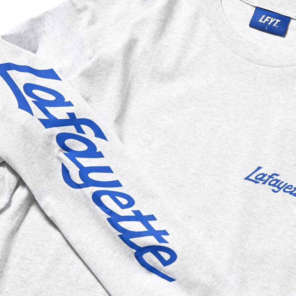 Sport Lafayette Logo L/S Tee WH/Blue ボックスシルエット 長袖 Tシャツ