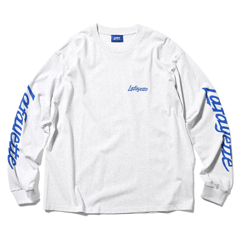 Sport Lafayette Logo L/S Tee WH/Blue ボックスシルエット 長袖 Tシャツ