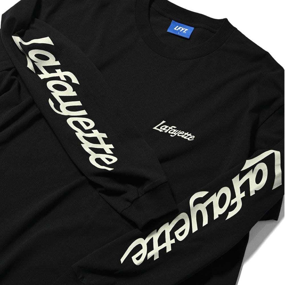 Sport Lafayette Logo L/S Tee BLK ボックスシルエット 長袖 Tシャツ