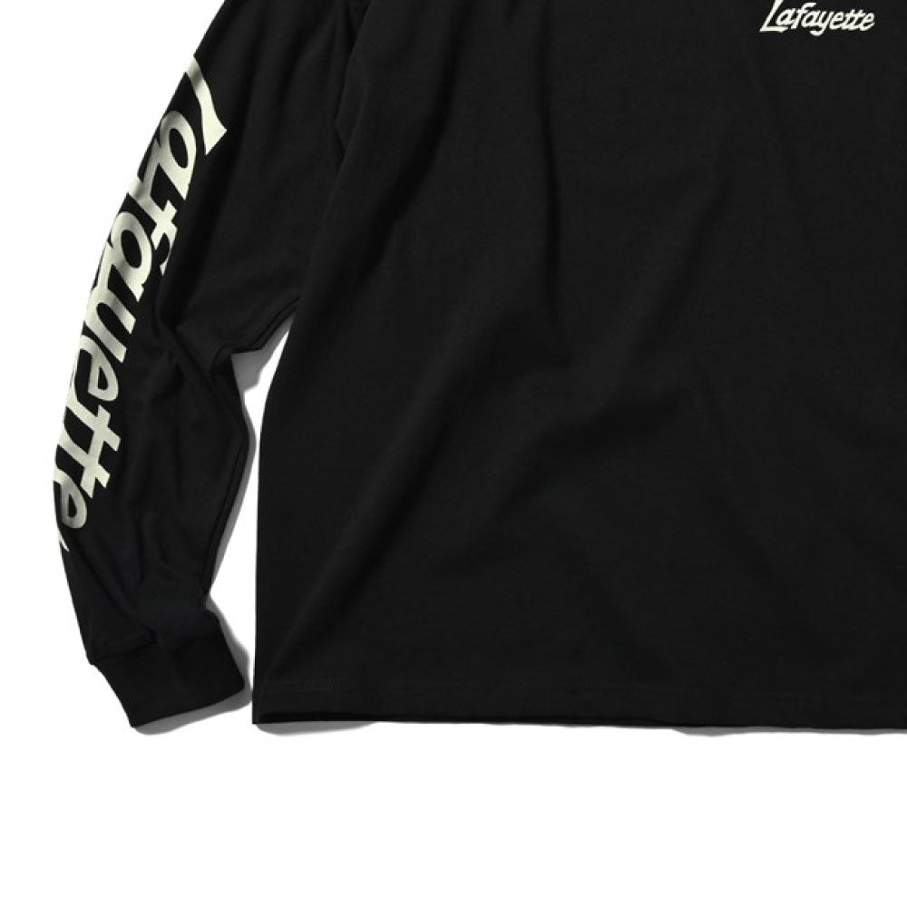 Sport Lafayette Logo L/S Tee BLK ボックスシルエット 長袖 Tシャツ