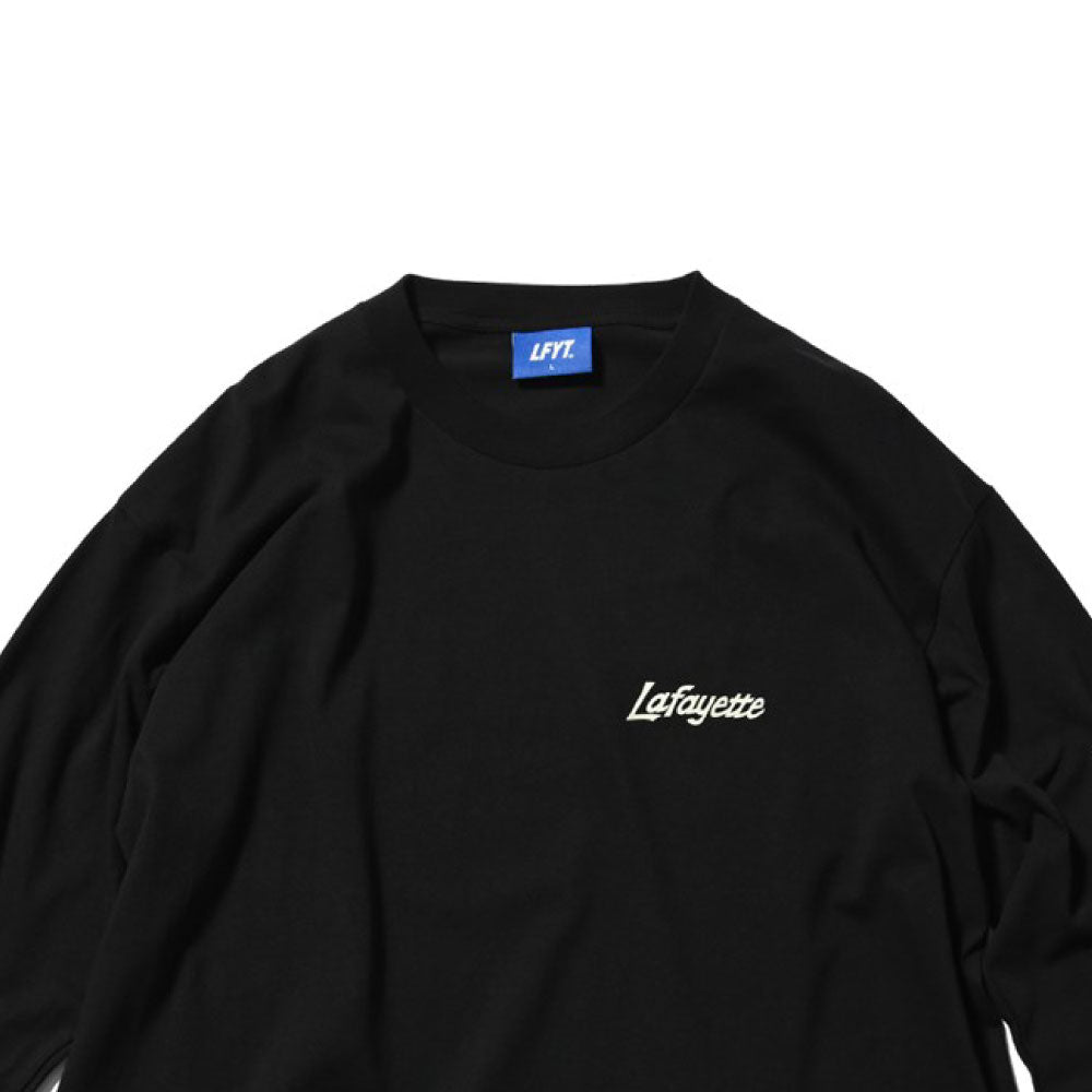 Sport Lafayette Logo L/S Tee BLK ボックスシルエット 長袖 Tシャツ