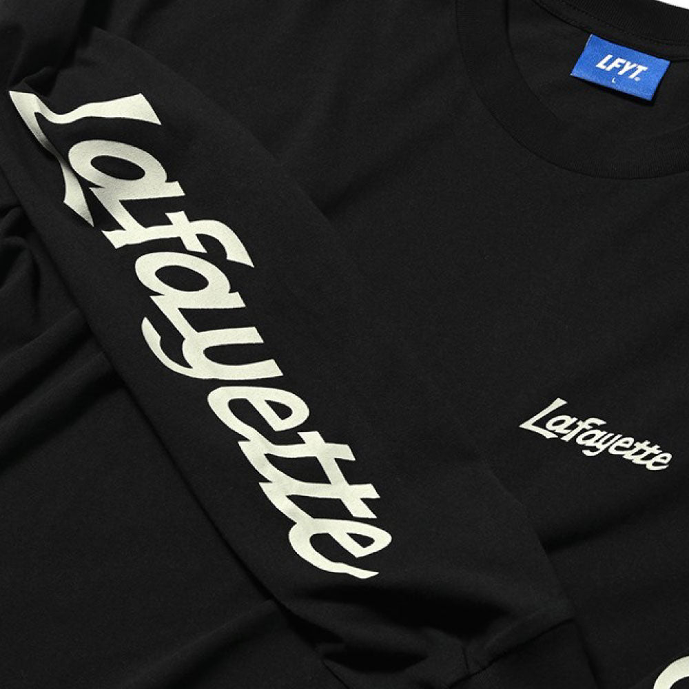 Sport Lafayette Logo L/S Tee BLK ボックスシルエット 長袖 Tシャツ