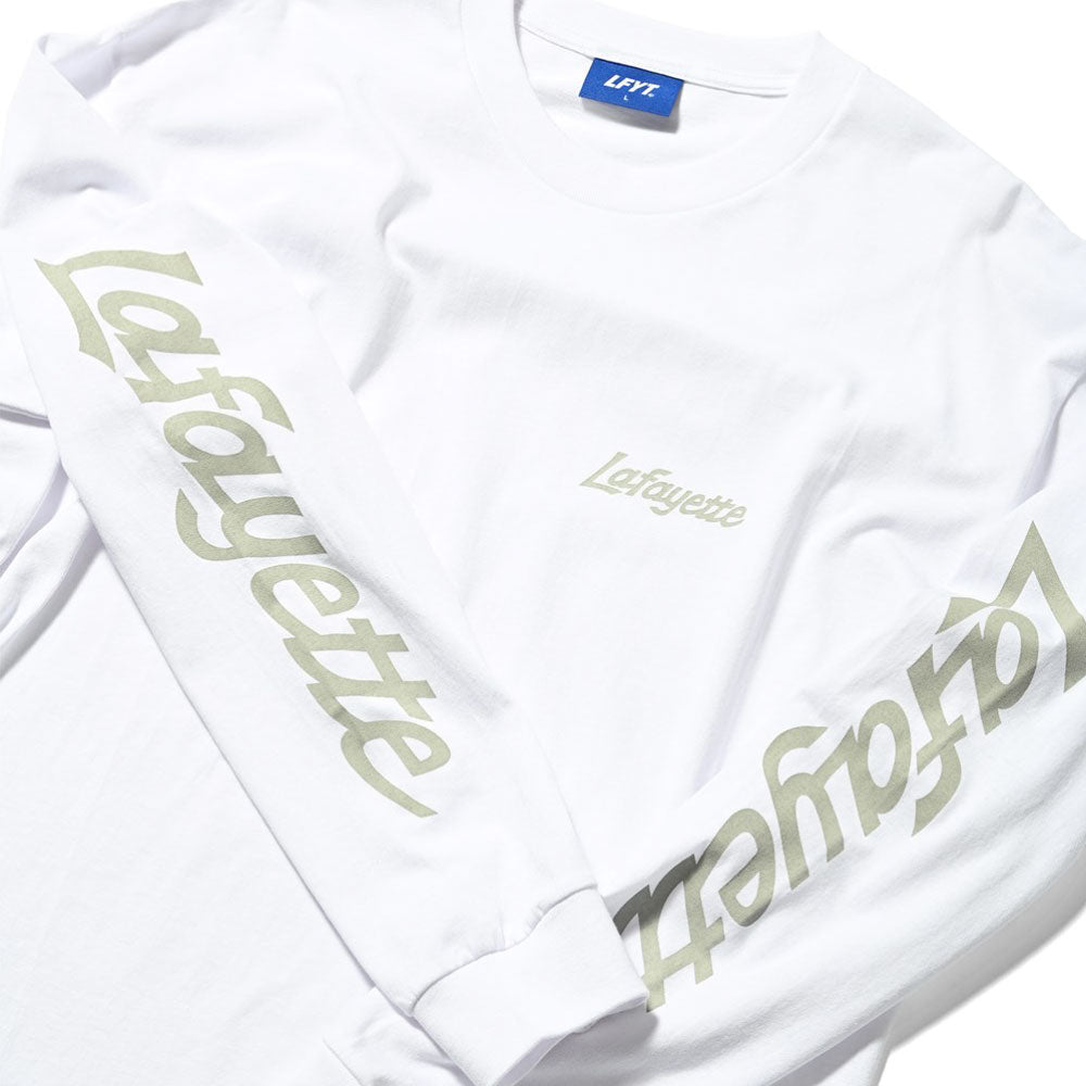 Sport Lafayette Logo L/S Tee WHT ボックスシルエット 長袖 Tシャツ