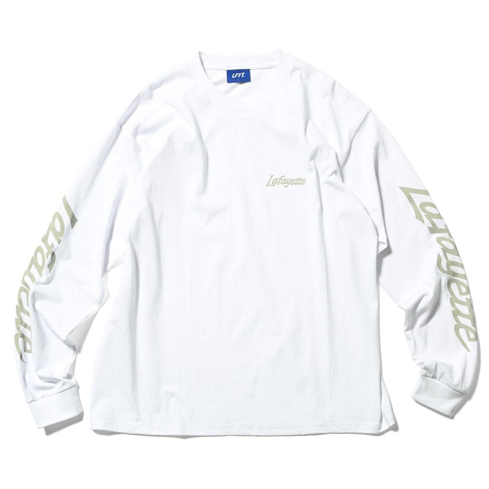 Sport Lafayette Logo L/S Tee WHT ボックスシルエット 長袖 Tシャツ