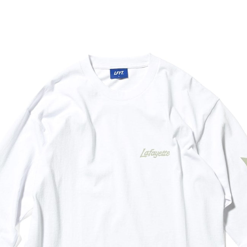 Sport Lafayette Logo L/S Tee WHT ボックスシルエット 長袖 Tシャツ