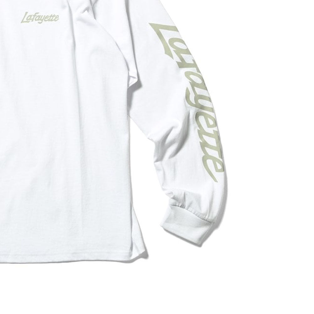 Sport Lafayette Logo L/S Tee WHT ボックスシルエット 長袖 Tシャツ