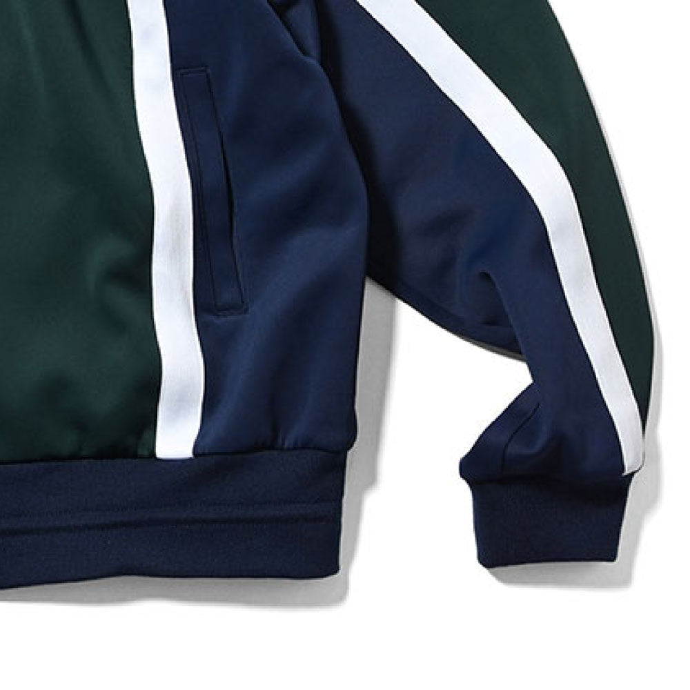 Striped Jersey Track Jacket GRN ジャージ エンブレム トラック ジャケット