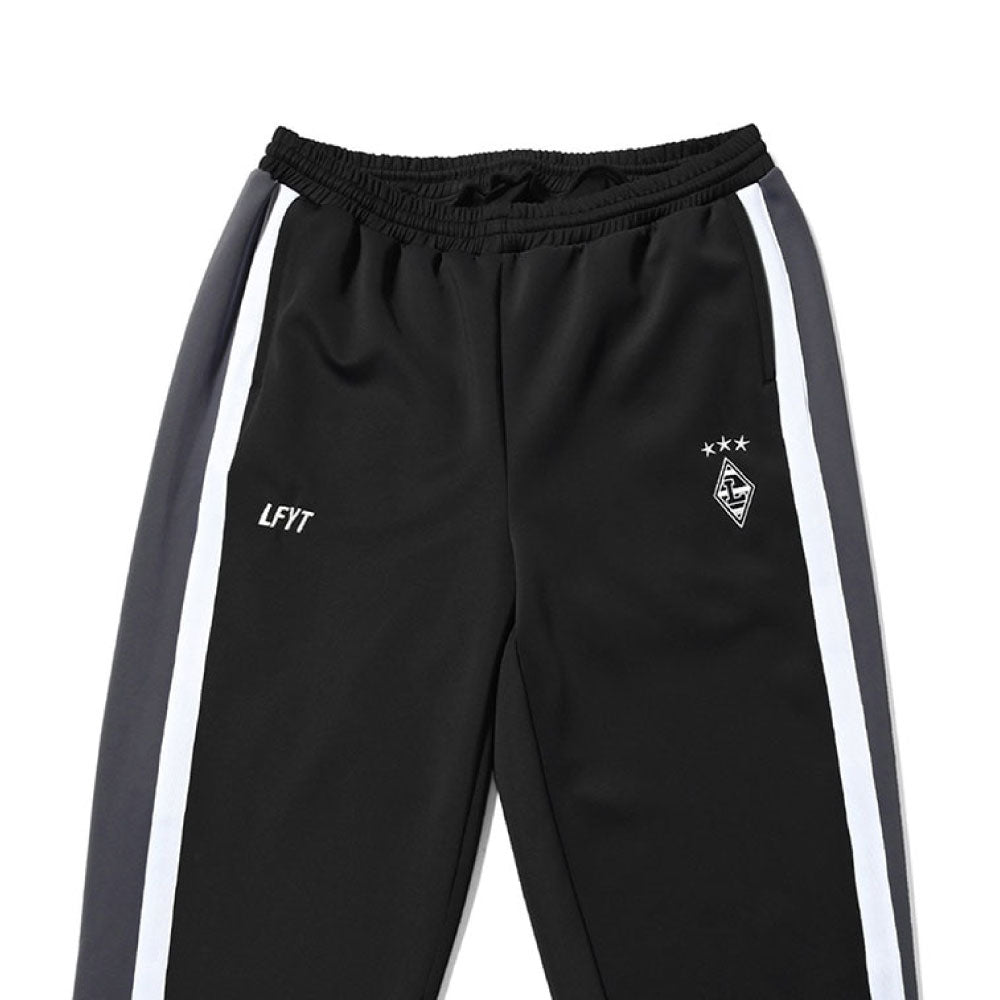 Striped Jersey Track Pants BLK ジャージ サイドライン チーム エンブレム トラック パンツ