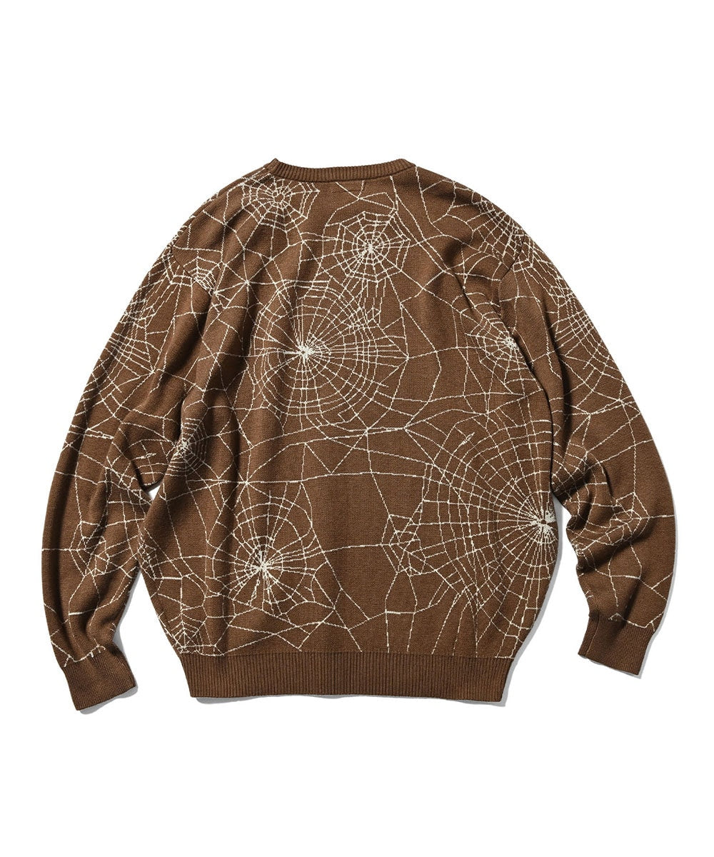 Spiderweb Knit Sweater BRN スパイダーウェブ ニット セーター