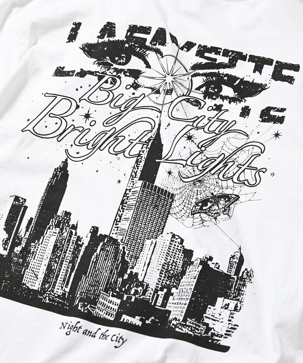 Big City L/S Tee WHT ビッグシティー 長袖 Tシャツ